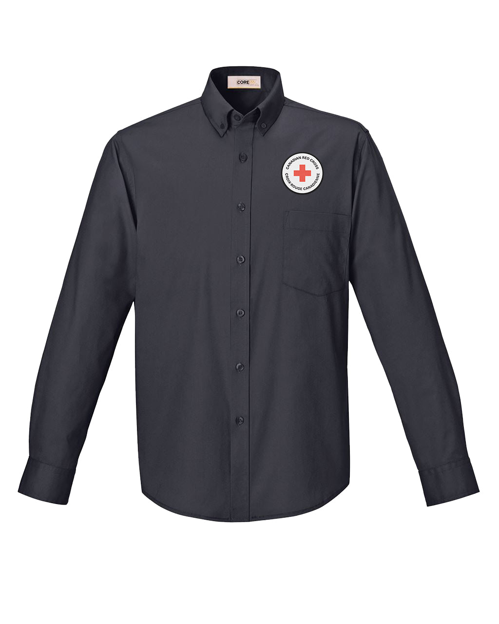 Mens 65/35 Long Sleeve EZ care shirt