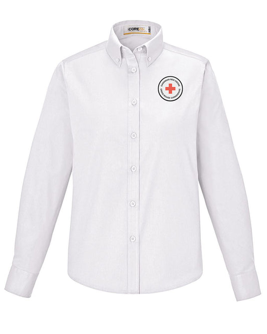 Ladies 65/35 Long Sleeve EZ care shirt